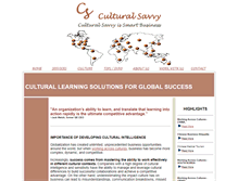 Tablet Screenshot of culturalsavvy.com